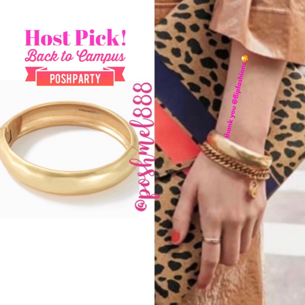 Stella & Dot | Sculptural [GOLD] Essential Clasp Cuff Bracelet Retired